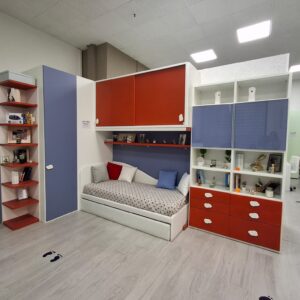 Cameretta a ponte con armadio lineare DUAL in Pronta Consegna in Pronta Consegna