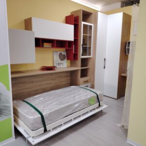 Cameretta salvaspazio con letto a scomparsa SAVING in Pronta Consegna