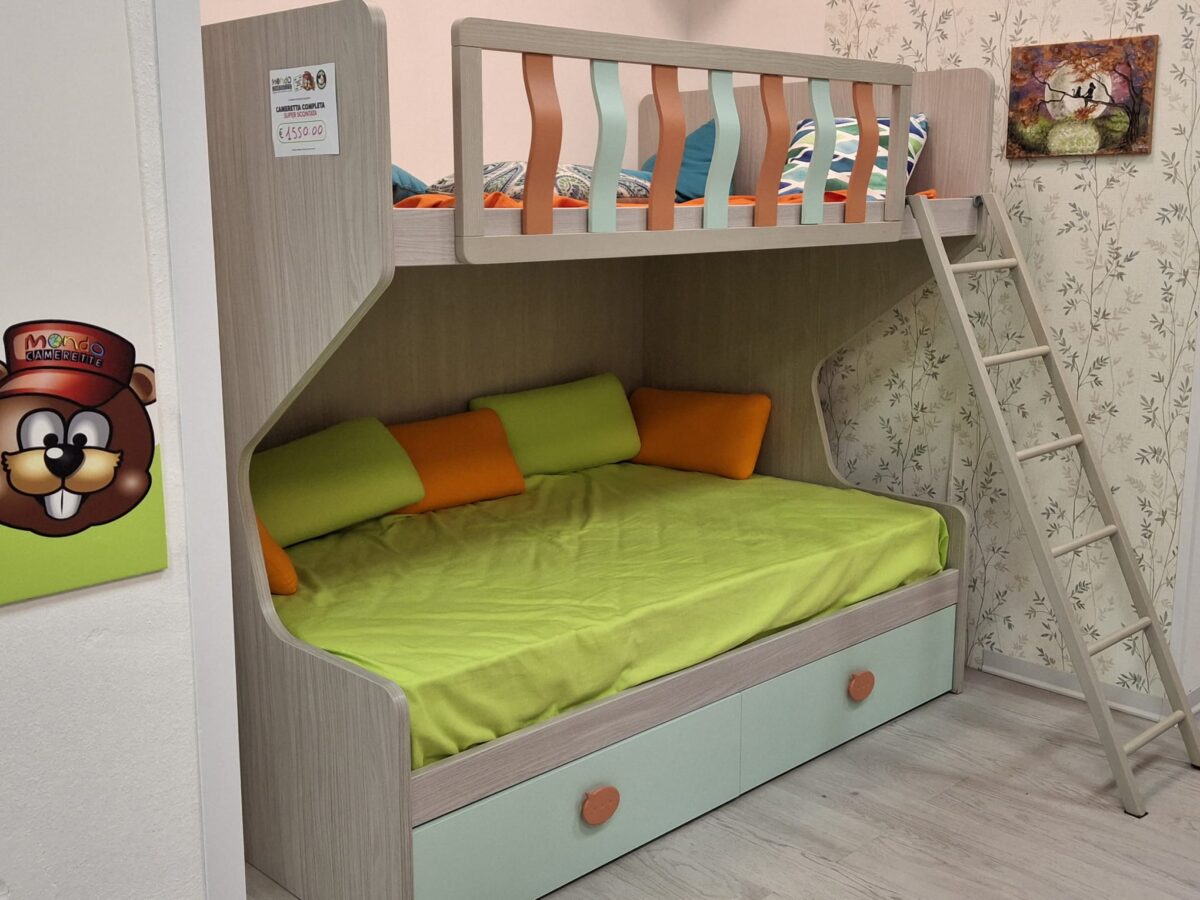 Cameretta a castello con due posti letto DOUBLEBED in Pronta Consegna in Pronta Consegna